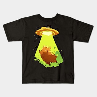 capybara abduction Kids T-Shirt